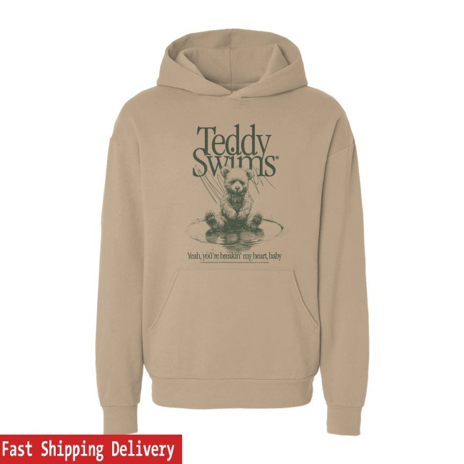 Teddy Swims Breakin' My Heart New Hoodie Teddy Swims Merch Shop