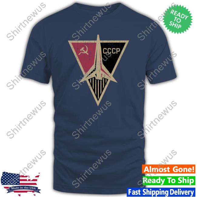 Stratonaut Merch CCCP Communist Hammer And Sickle Cosmic Voyage Shirts Soviet Visuals