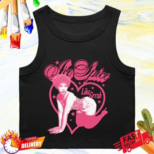 Official Ice Spice Music Clothing Merch Store Ice Spice Like Grrah Tank Top New Shirt Black IceSpice Shop