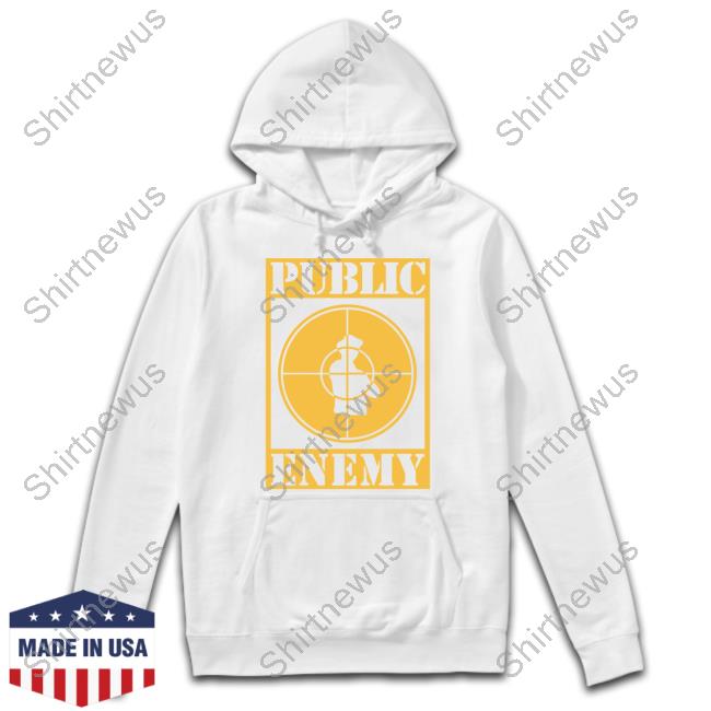 Official Public Enemy Merch Public Enemy Sniper Logo Classic White Shirts