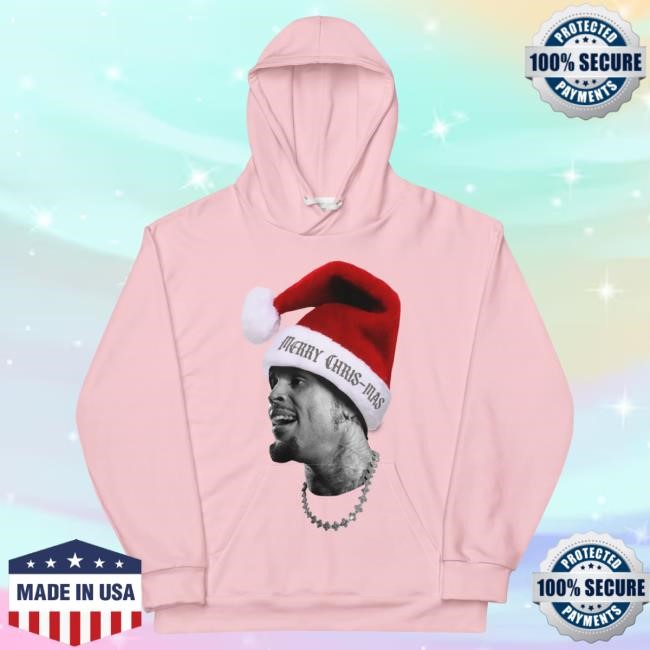 Official Chris Brown Merch Store Merry Chris-Mas Big Head Hoodies