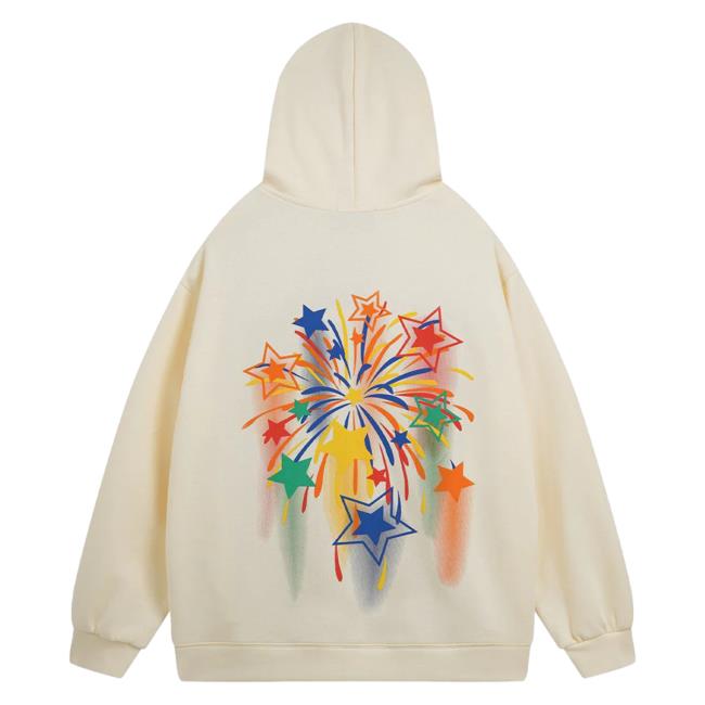 Official Aelfric Eden Clothing Merch Store Aelfric Eden Rainbow Stars Sweatshirts Apricot AelfricEden