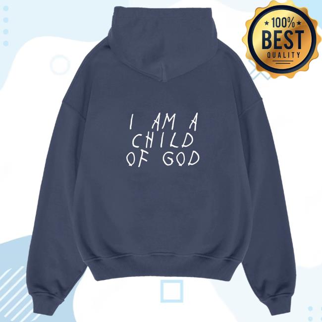 Official Seek Jesus Merch Store Seek Jesus I Am A Child Of God - Pull Over Hoodie Navy Seek Jesus Apparel Clothing SeekJesus