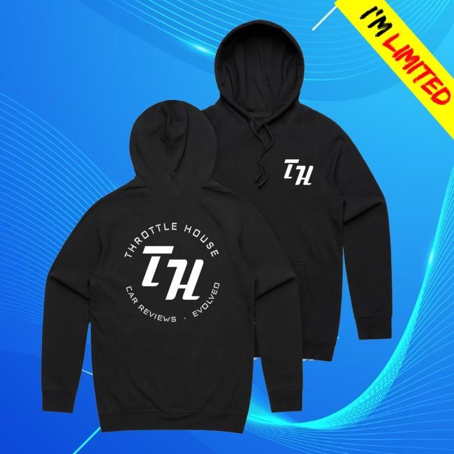 Throttle House - Car Reviews. Evolved. - Black Long Sleeve Hoodie