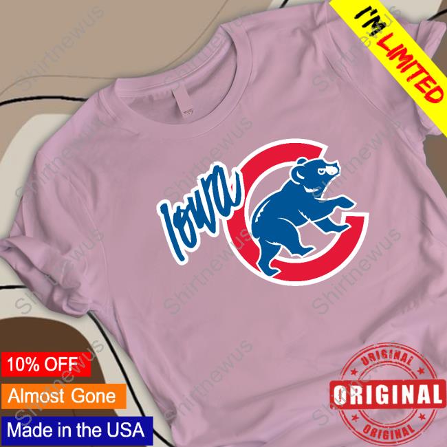 Iowa Cubs Walking Bear Long Sleeve T Shirt MiLB Iowa Cubs Walking Bear Hoodie