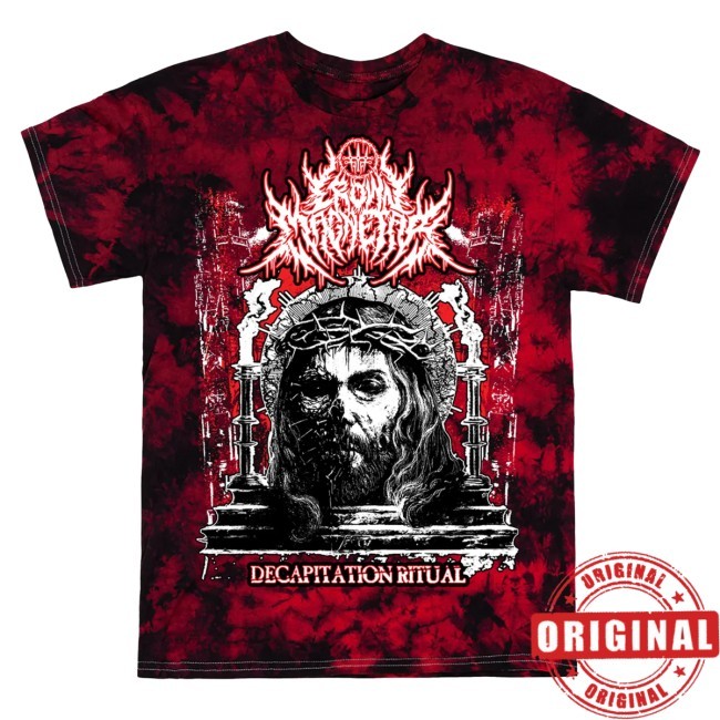Crown Magnetar ""Decapitation Ritual" Tie Dye" Tee Shirt