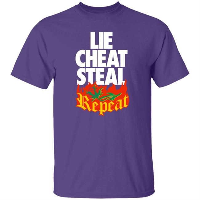 Pro Wrestling Merch Lie Cheat Steal Repeat Shirt