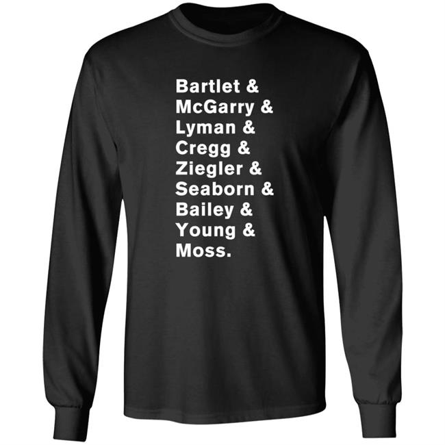 Pop Threads President Bartlet & Staff List Of Names Graphic T Shirt Bartlet Mcgarry Lyman Cregg The West Wing T Shirt Hoodie Pop Threads President Bartlet & Staff List Of Names Graphic T Shirt Bartlet Mcgarry Lyman Cregg The West Wing T Shirt Hoodie
