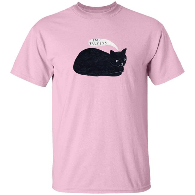 Randall Mann Stop Talking Cat Shirt