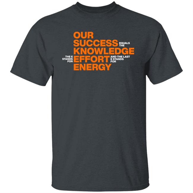 Our Success Knowledge Effort Energy Shirt Mitch Rosen