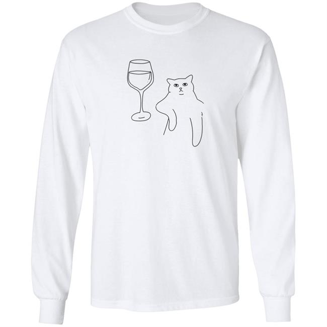 Wine Cat T Shirt Poorly Drawn Cats Wine Cat T Shirt Poorly Drawn Cats