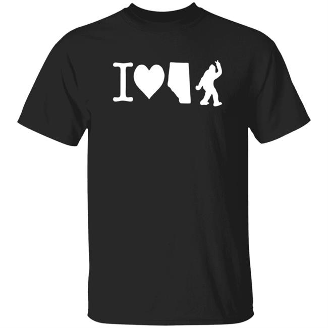 The Big Steak Merch I Love Alberta Bigfoot T Shirt