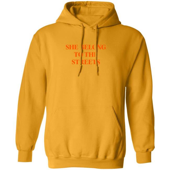 Freebandz Merch She Belong To The Streets Hoodie Yellow