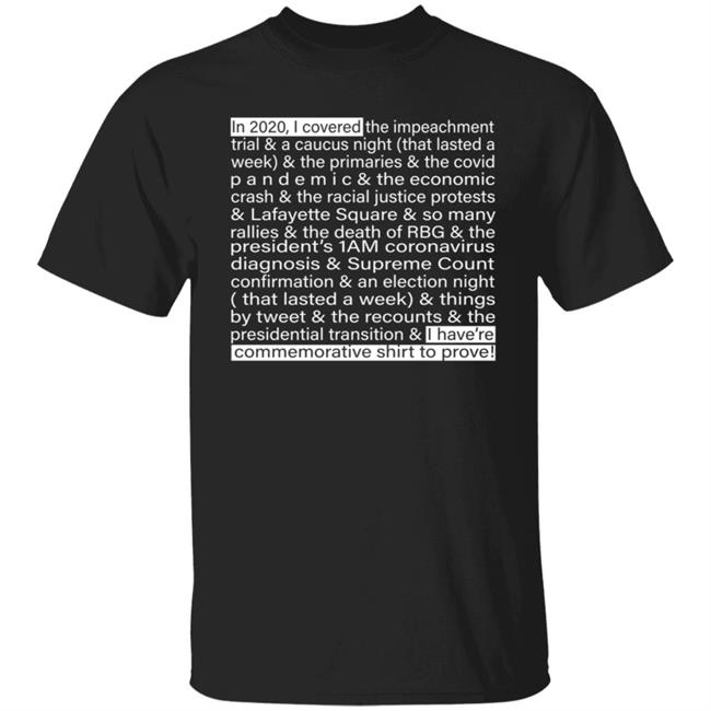 Jim Acosta IIn 2020 I Covered The Impeachment Trial & A Caucus Night Shirt