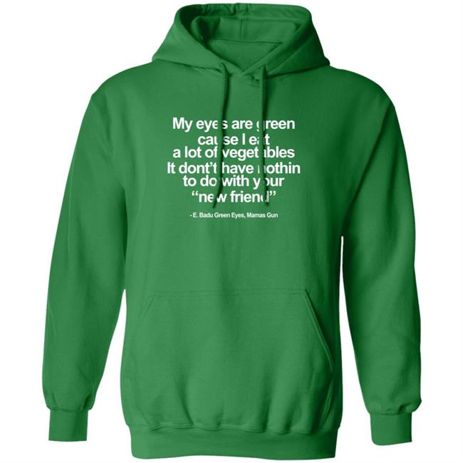 Badu World Market Merch Green Eyes Mama's Gun Lyric Hoodie Paramore