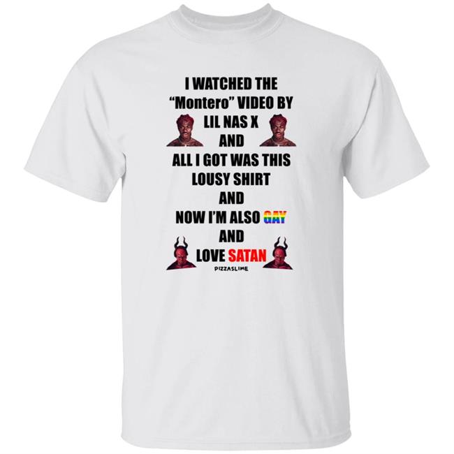 Lil Nas X X Pizzaslime Merch The Lousy Montero Shirt