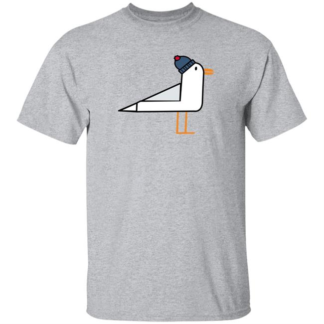 Anton Hofreiter Seagull Wearing A Bobble Hat Shirt Grundrechte Retten