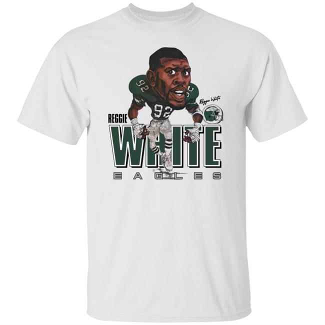 Reggie White Philadelphia Football Legend Retro Caricature Shirt
