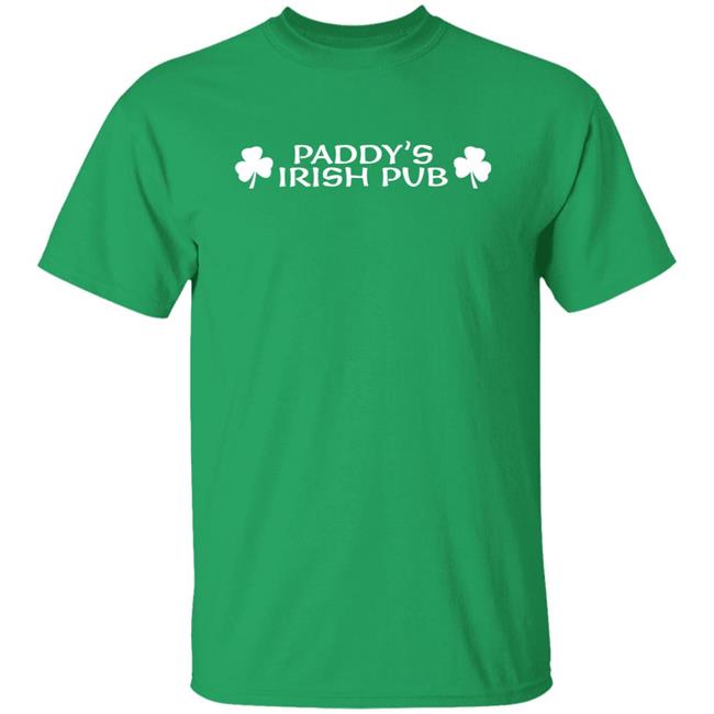 Paddy's Irish Pub Clover T Shirt Old Man Ders Workaholics