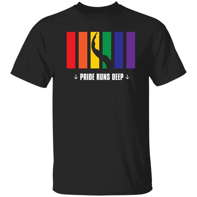 A Tentacle On The Pride Flags Pride Run Deep Shirt Goblin Parties