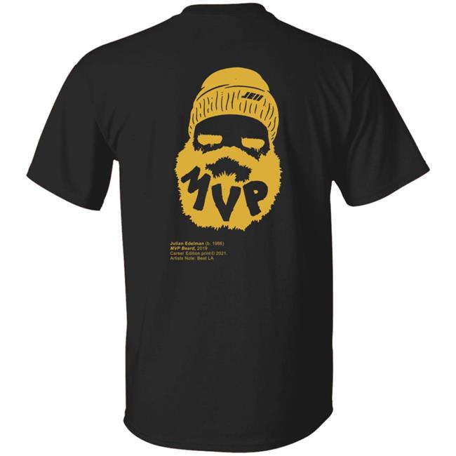 Julian Edelman Merch Mvp Beard Tee Shirt