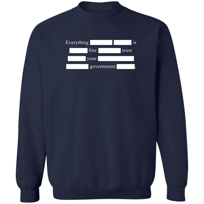 Sweet Dees Tees Merch Everything Is Fine Trust Your Government T Shirt Notsweetdeesez