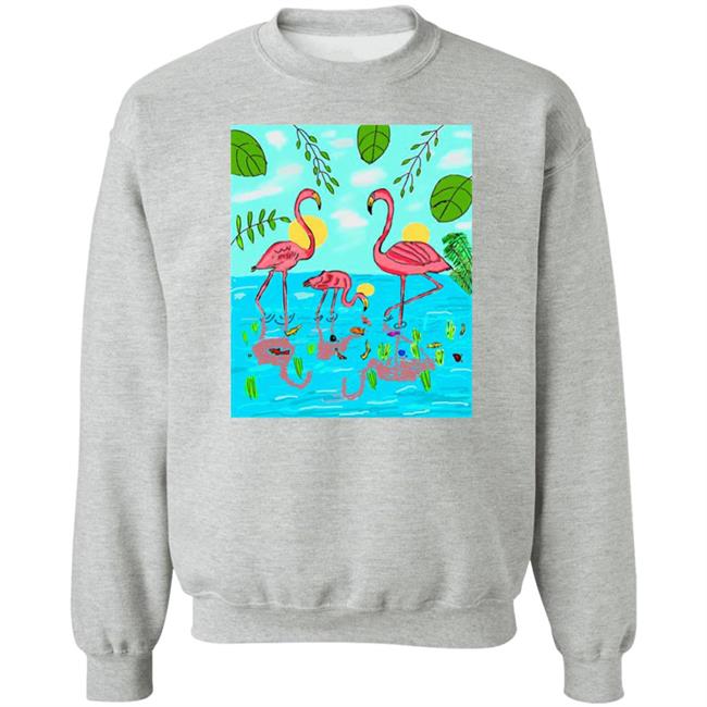 Bonfire Shop Flamingo Shirt James Cage White