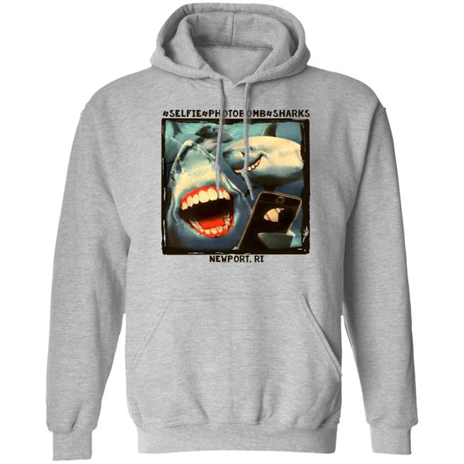Selfie Photobomb Sharks Newport Shirt Myownnovember
