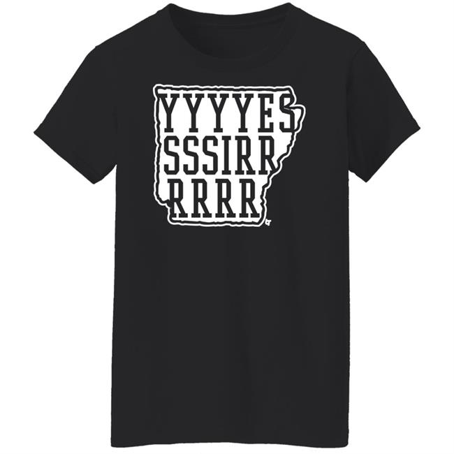 Yessir Ark Shirt Breakingt Merch Hit That Line AR Coach Sam Pittman