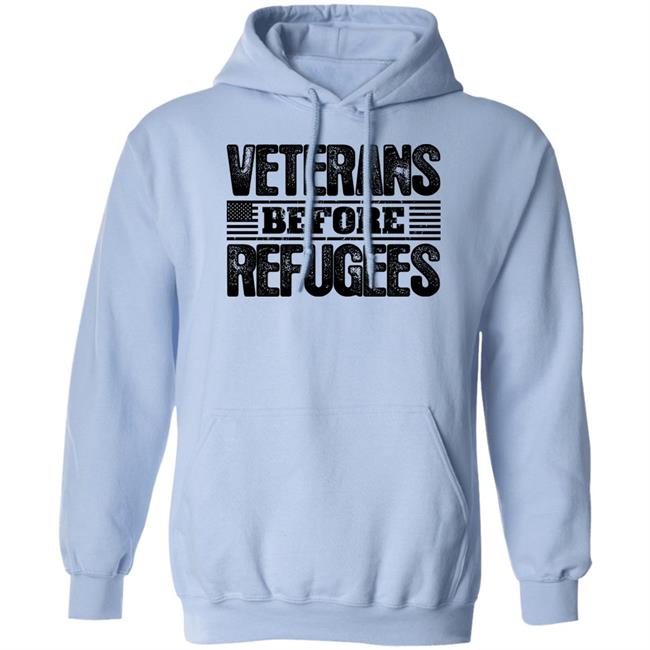 Gemgirl Patriot Depot Merch Veterans Before Refugees Shirt