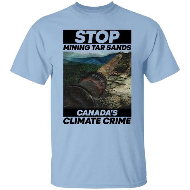 Sebastian Vettel Stop Mining Tar Sands Canada Climate Crime Shirt