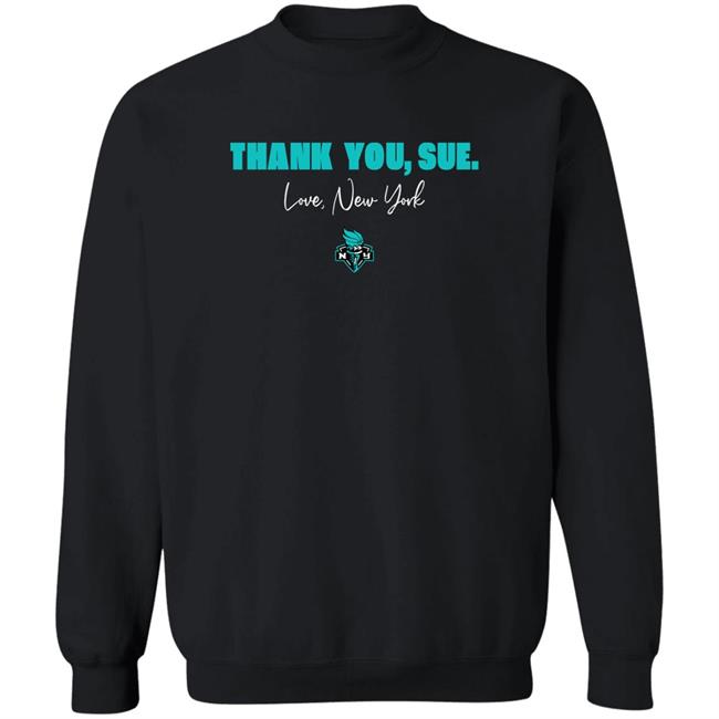 Just Women’s Sports Sue Bird New York Liberty Thank You Sue Love New York Shirt