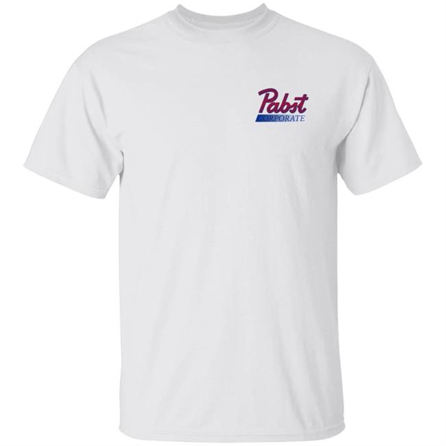 Hot Mulligan And Pabst Blue Ribbon Merch Pabst Corporate Tee Shirt