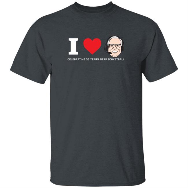I Love Jim Paschke Celebrating 35 Years Of Paschketball T Shirt Giannis