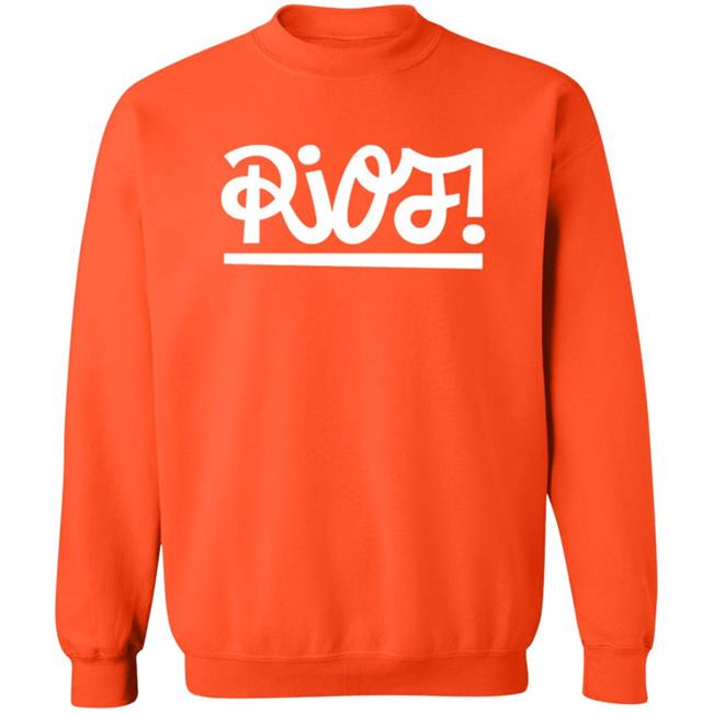 Paramore Merch Paramore Riot Orange Crewneck Sweatshirt