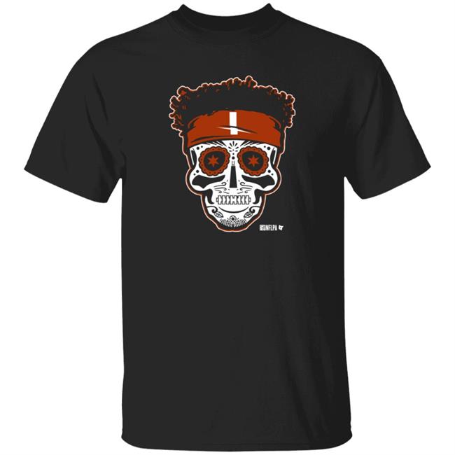 Justin Fields Sugar Skull T Shirt National Football League Players Association BreakingT