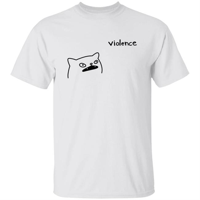 Poorly Cat Draw Violence Shirt