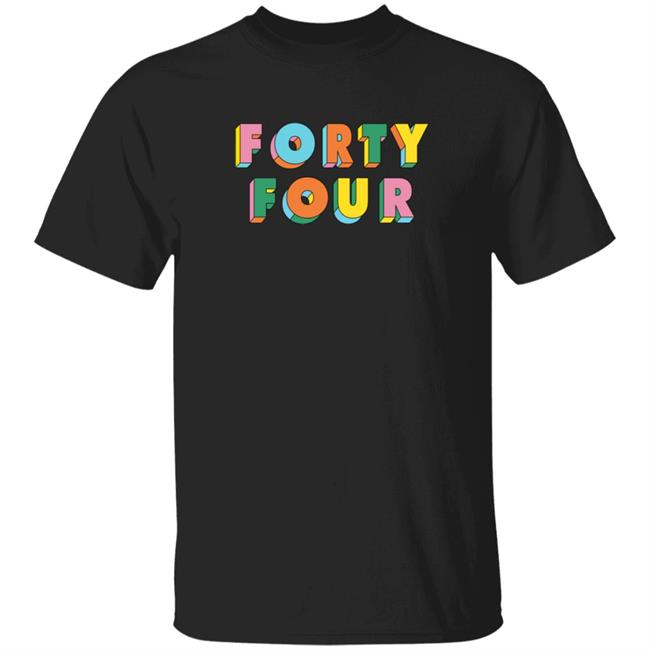 How Ridiculous Merch 44 Block Colour Black Tee Shirt