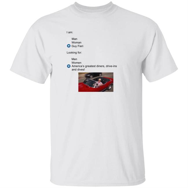 Bailey Carlin Looking For Meme Tee Shirt Guy Fieri Store Merch B.W. Carlin