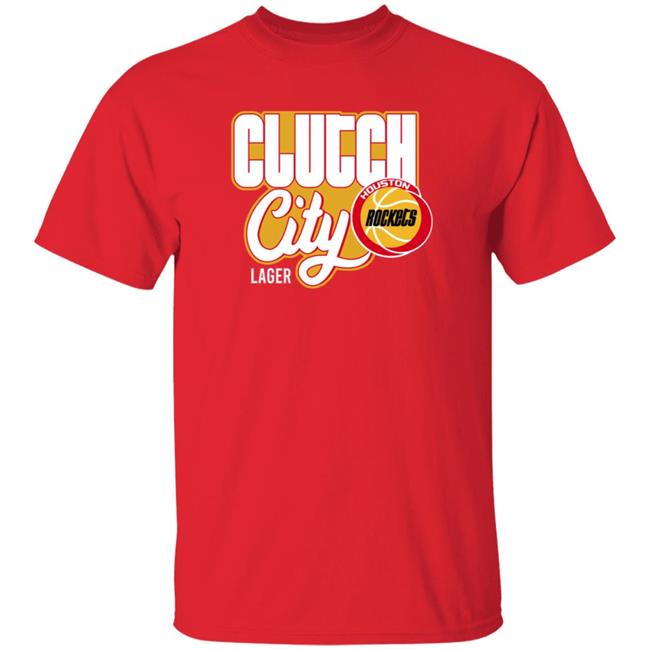 Houston Rockets Clutch City Lager T Shirt Vernon Maxwell