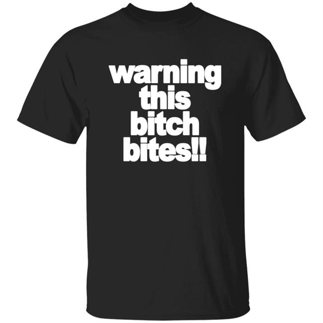 Punxnkisses Merch Warning This Bitch Bites Baby Tee Shirt