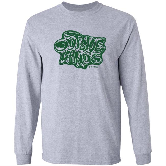 Outside Lands Merch Drippy Text Tee Shirt Outside Lands Merch Drippy Text Tee Shirt
