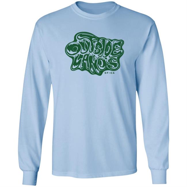Outside Lands Merch Drippy Text Tee Shirt Outside Lands Merch Drippy Text Tee Shirt