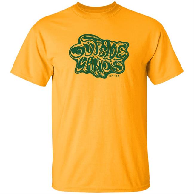 Outside Lands Merch Drippy Text Tee Shirt Outside Lands Merch Drippy Text Tee Shirt