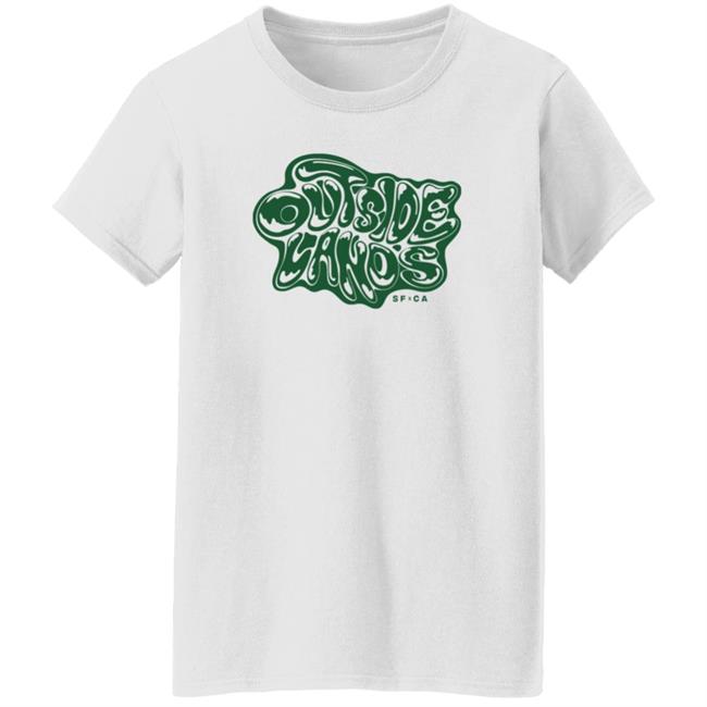 Outside Lands Merch Drippy Text Tee Shirt Outside Lands Merch Drippy Text Tee Shirt