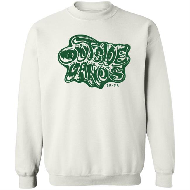Outside Lands Merch Drippy Text Tee Shirt Outside Lands Merch Drippy Text Tee Shirt