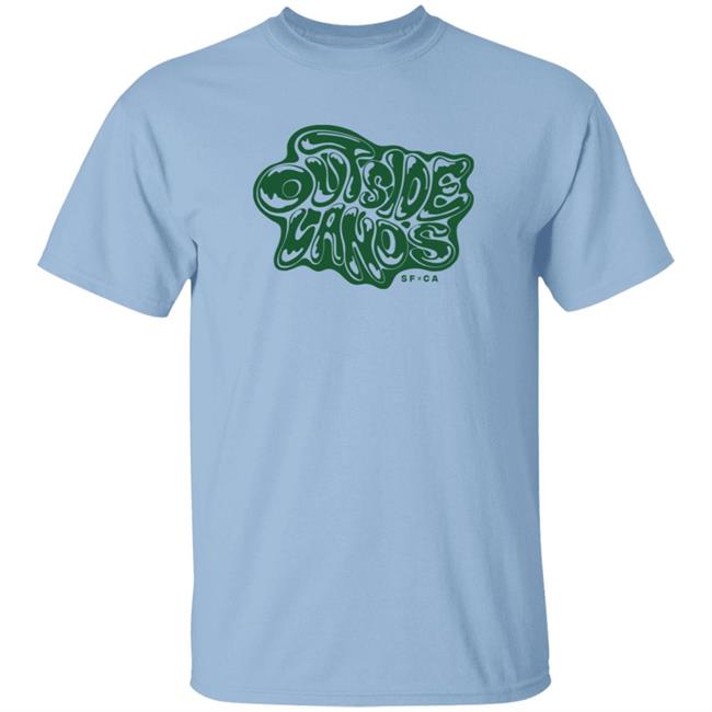 Outside Lands Merch Drippy Text Tee Shirt Outside Lands Merch Drippy Text Tee Shirt