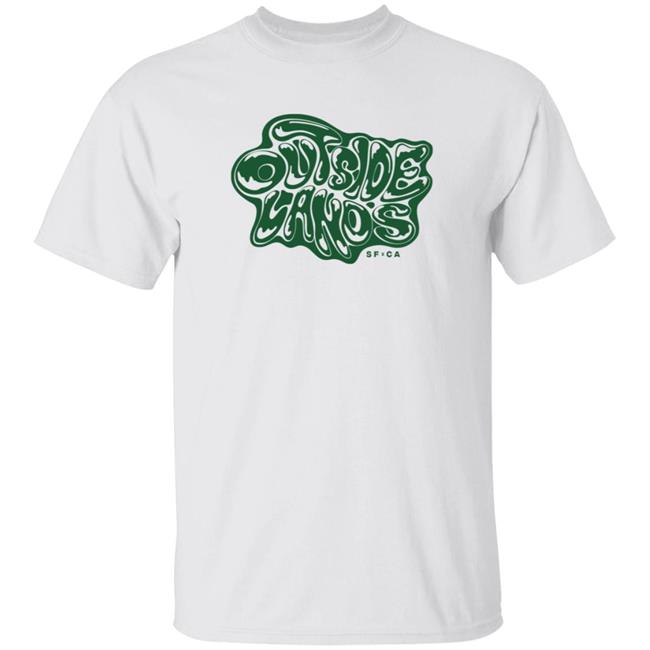 Outside Lands Merch Drippy Text Tee Shirt Outside Lands Merch Drippy Text Tee Shirt