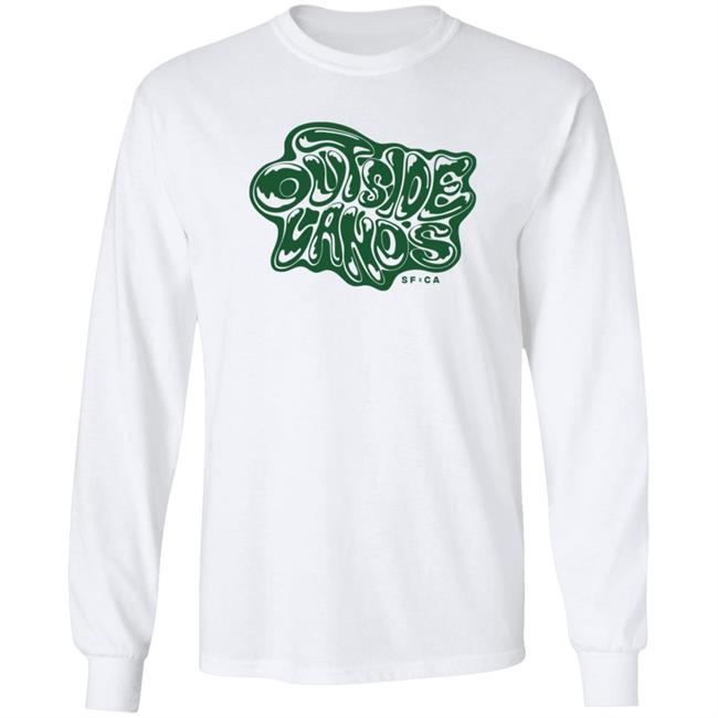 Outside Lands Merch Drippy Text Tee Shirt Outside Lands Merch Drippy Text Tee Shirt