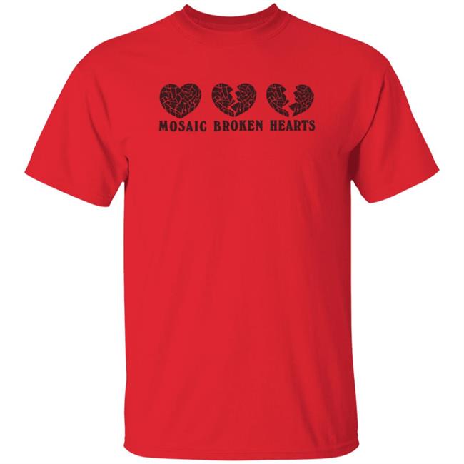Taylor Swift Store Merch Red Taylor Version Mosaic Broken Hearts Shirt